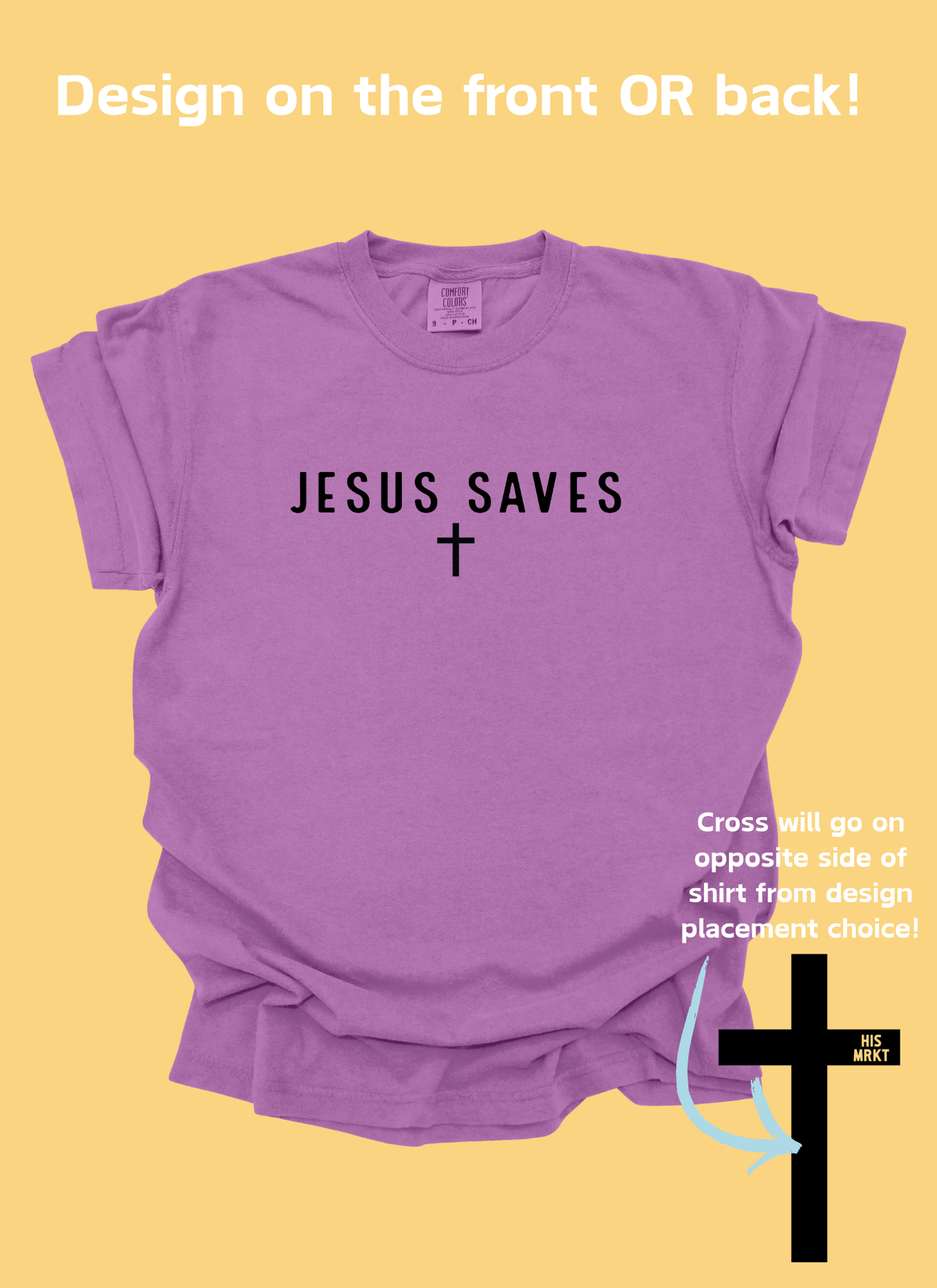 JESUS SAVES - TSHIRT BAR DESIGN
