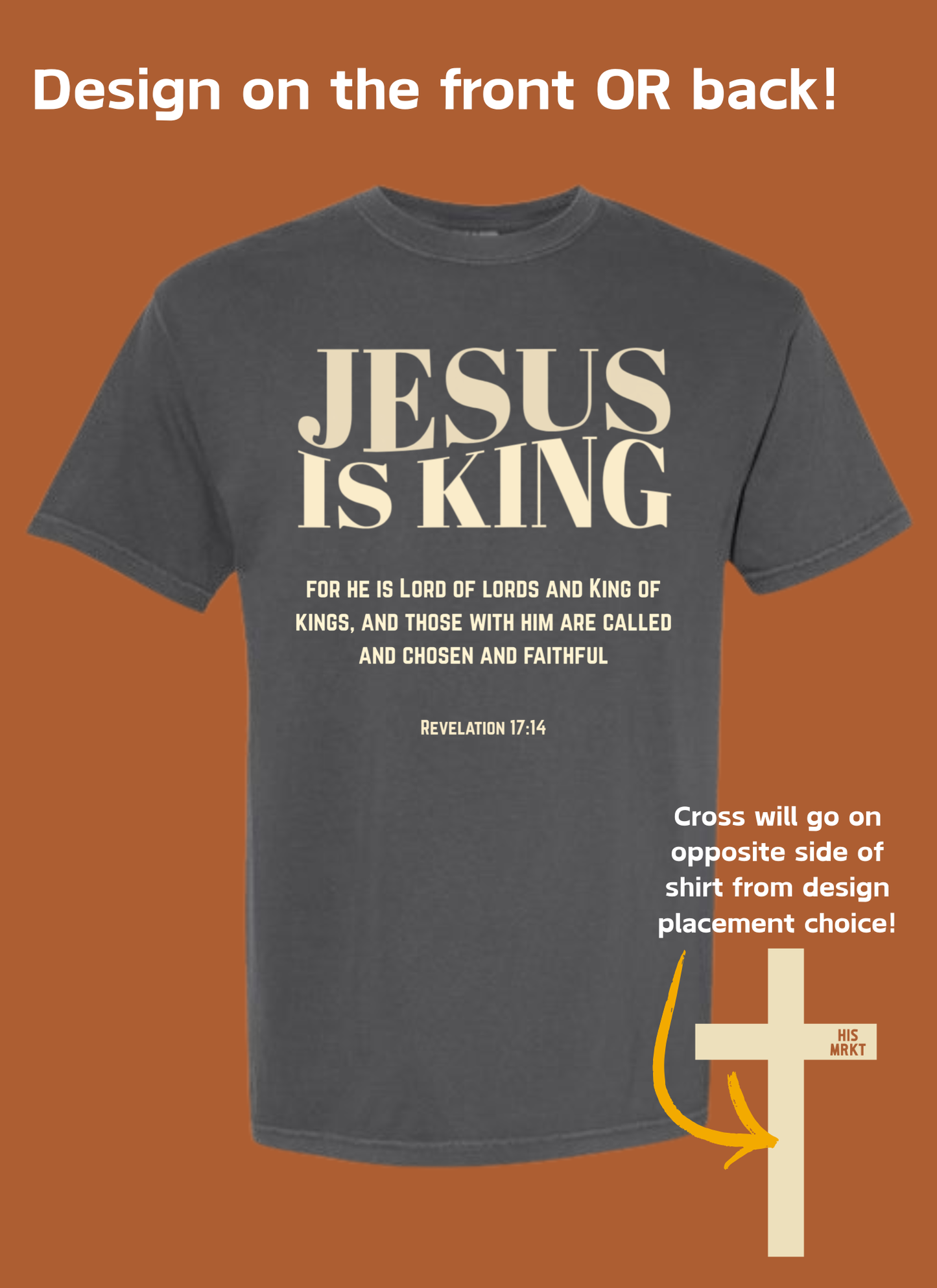 JESUS IS KING - TSHIRT BAR DESIGN