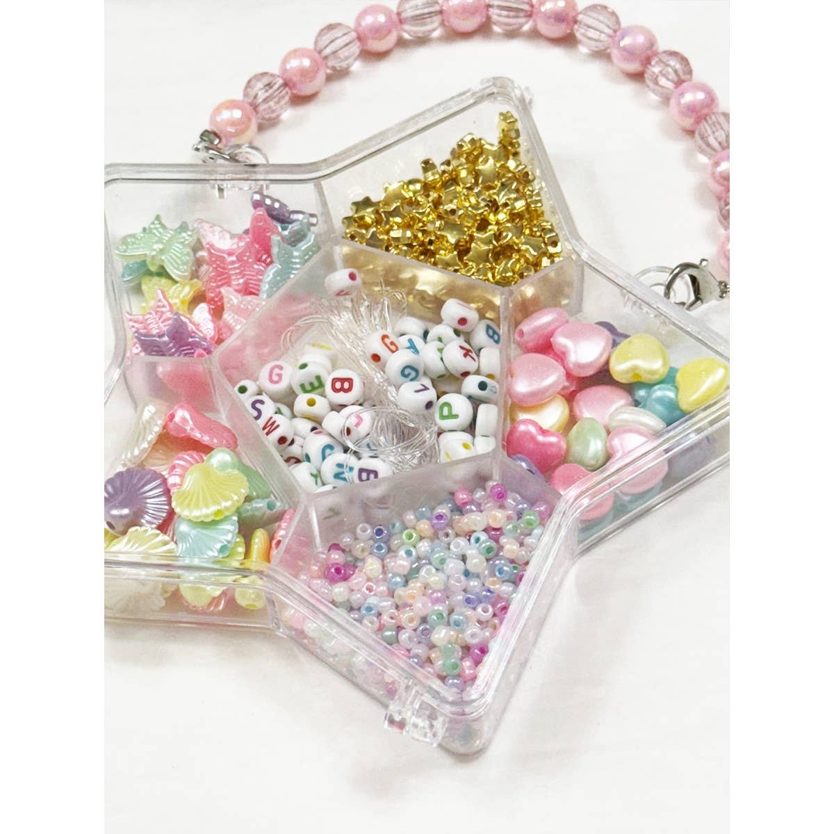 DIY Bracelet Making Beads in a Star Purse