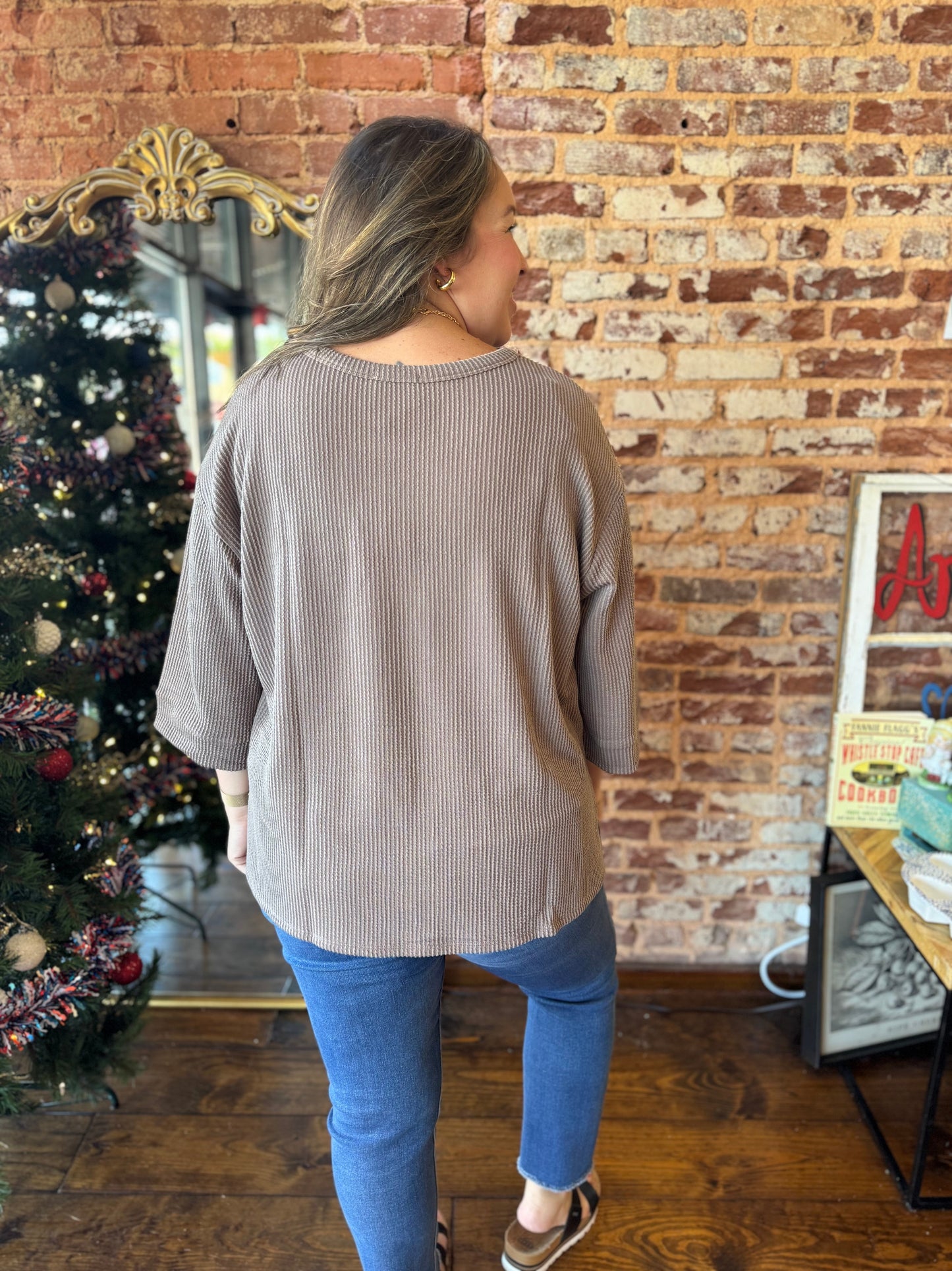 Rebecca Ribbed Knit Top