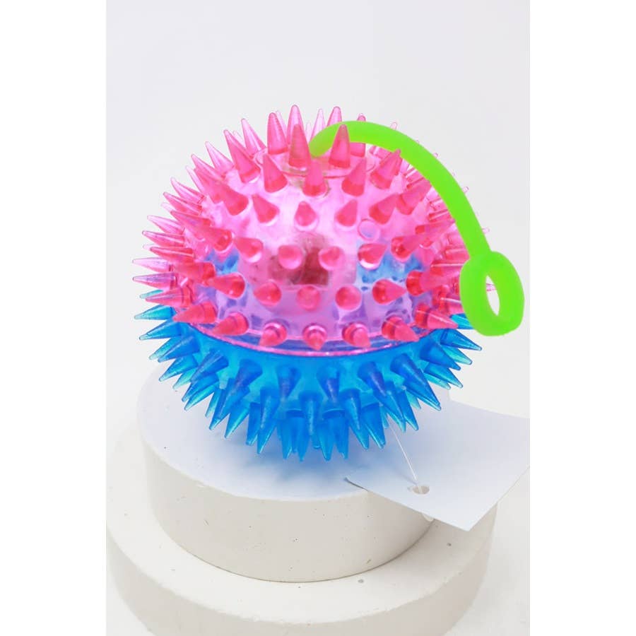 Light Up Spike Yoyo Ball With Squicky Sound