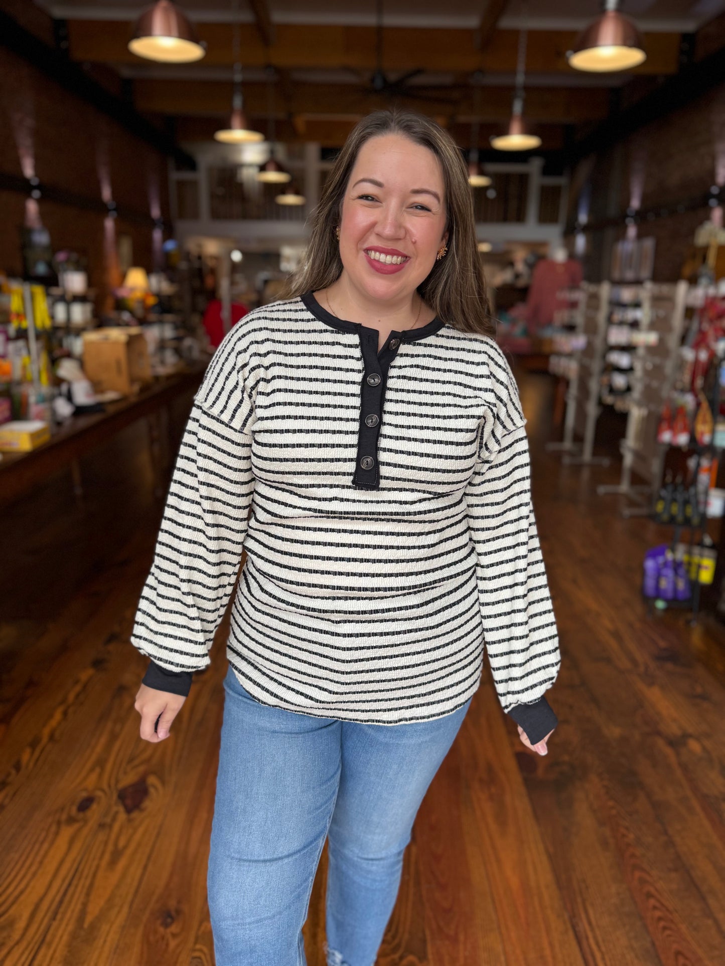 Weekend Wander Henley Top