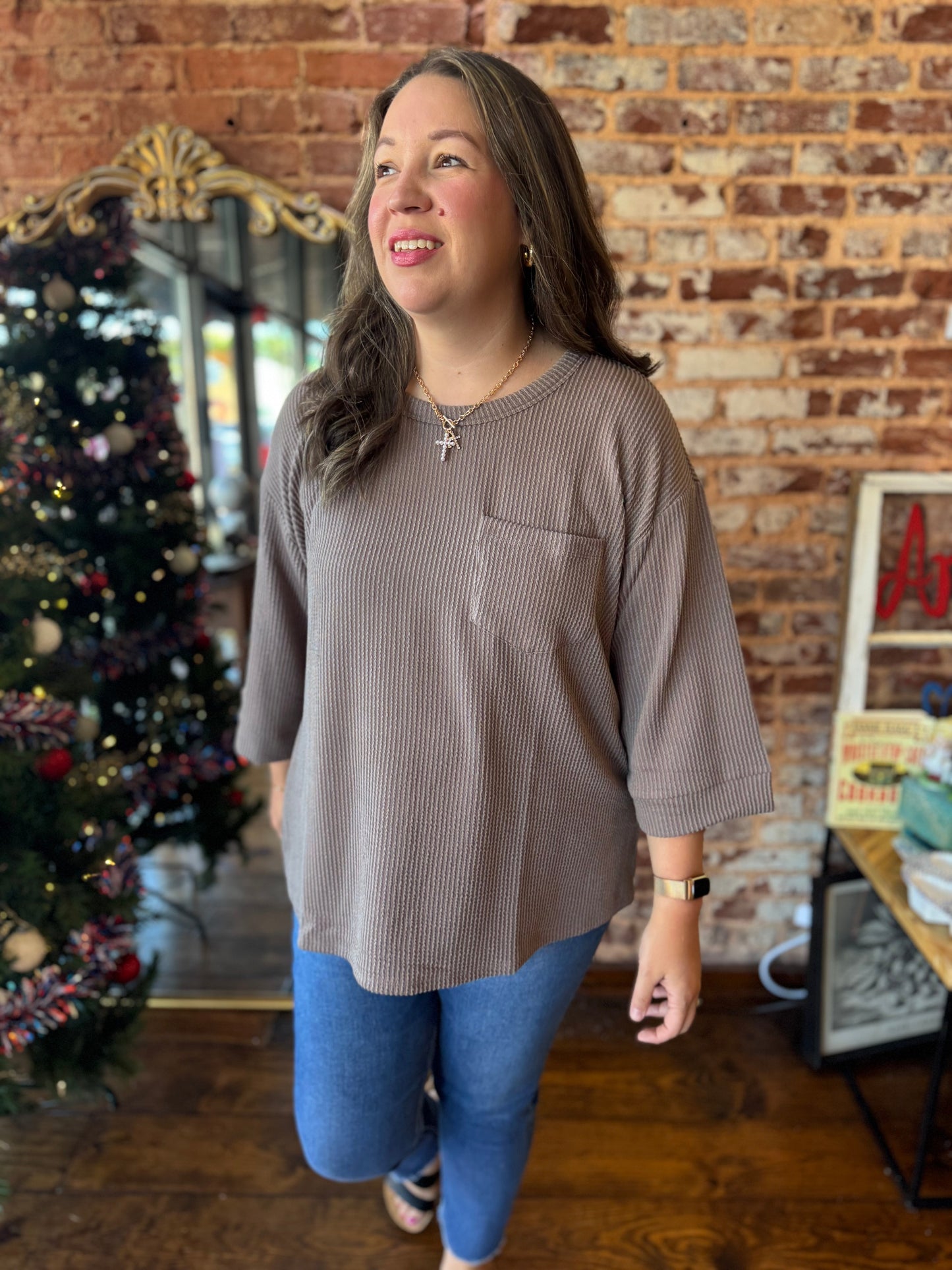 Rebecca Ribbed Knit Top