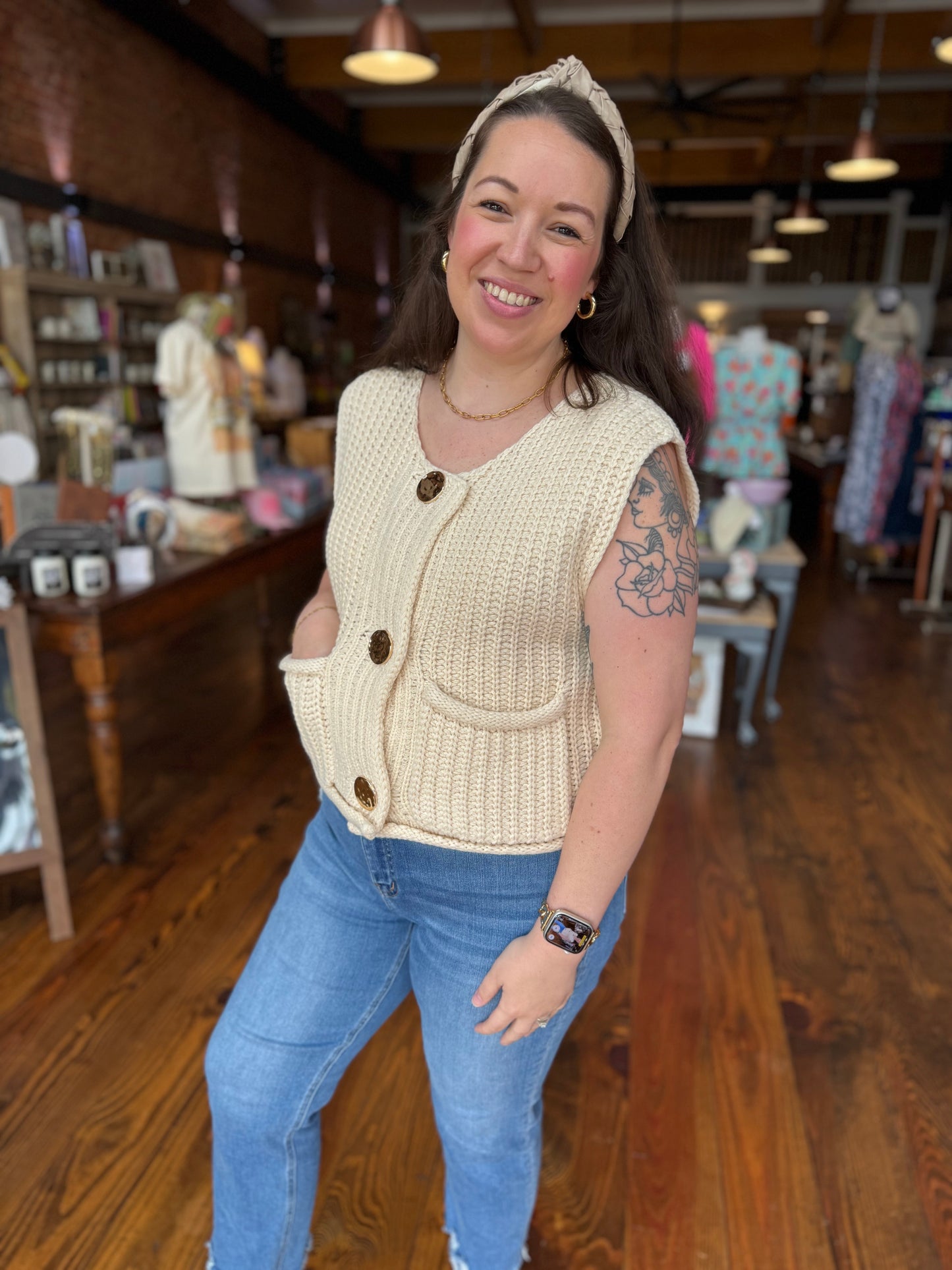 Carla Chunky Sweater Vest