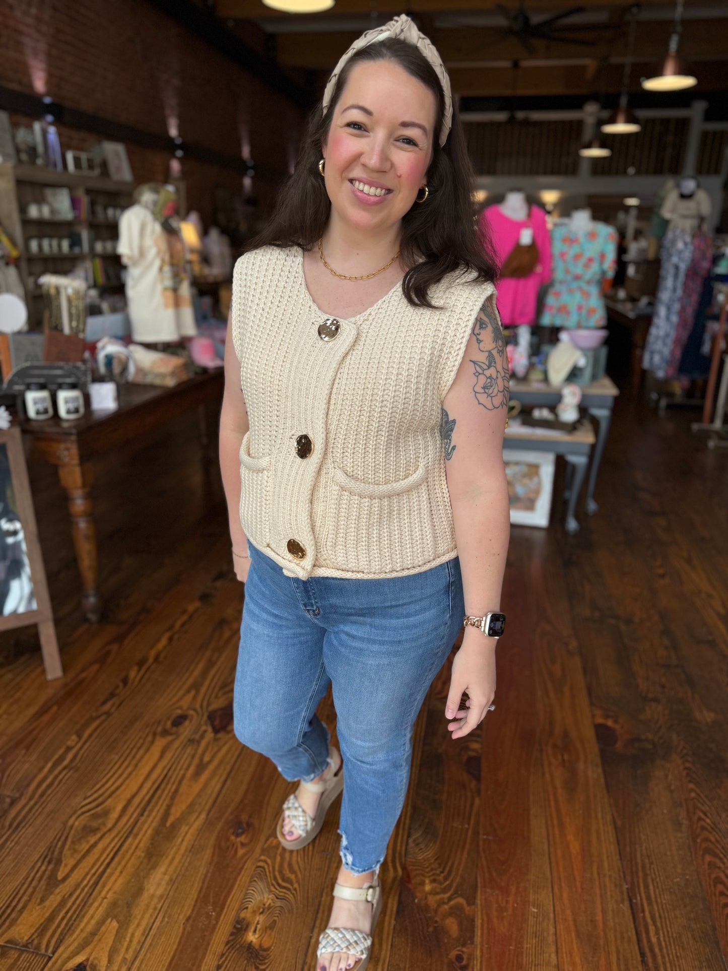 Carla Chunky Sweater Vest