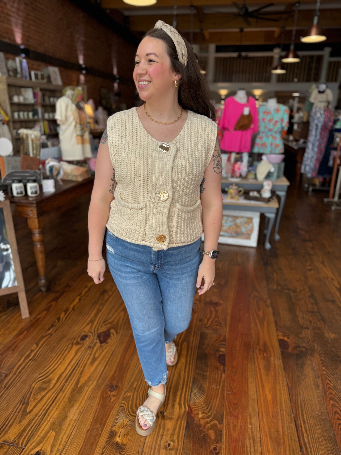 Carla Chunky Sweater Vest