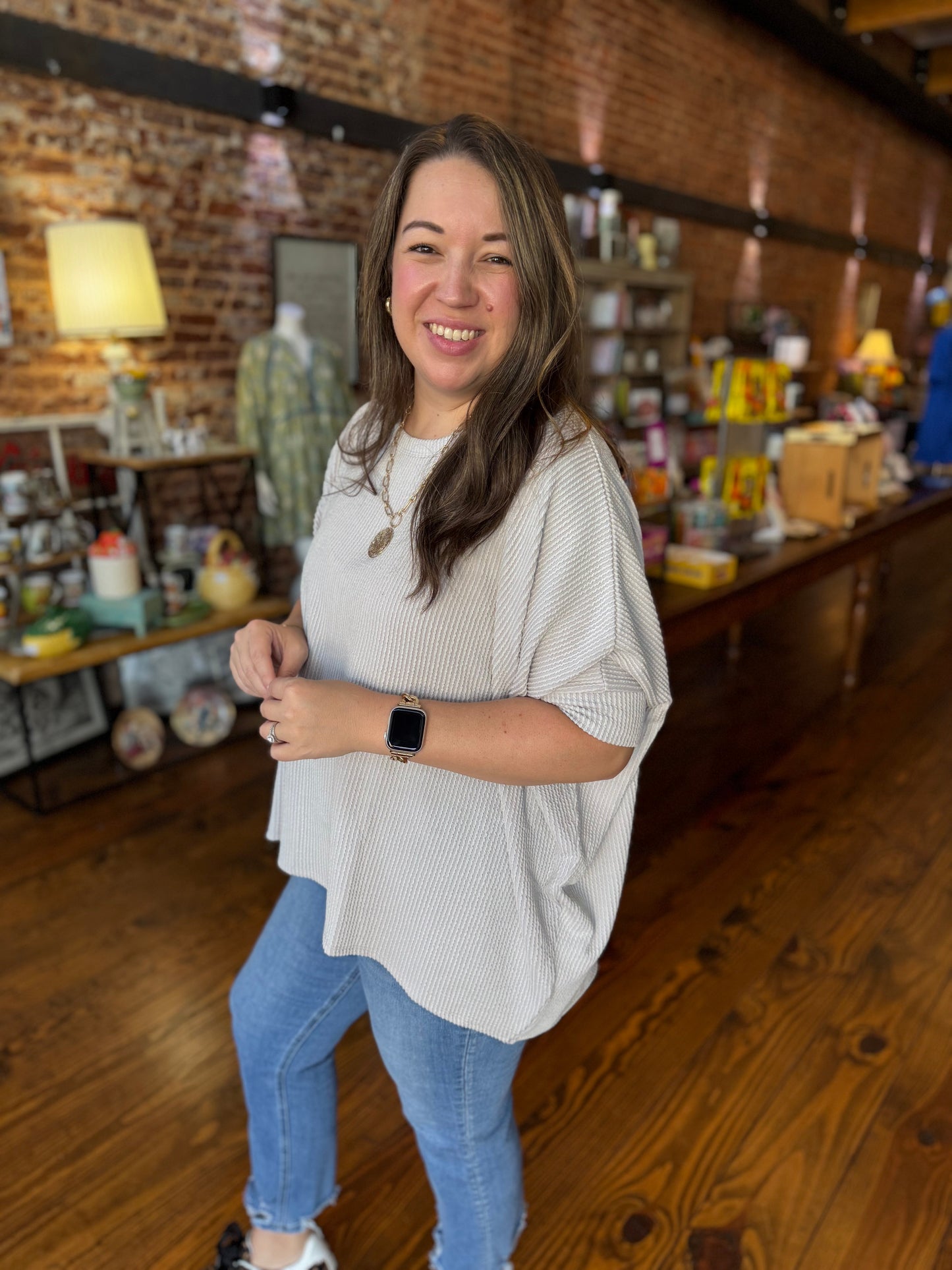 Stephanie Ribbed Poncho Top