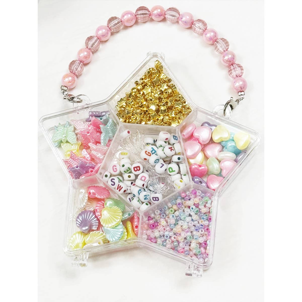 DIY Bracelet Making Beads in a Star Purse