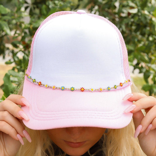 Multi-Colored Daisy Chain - Trucker Hat Chain