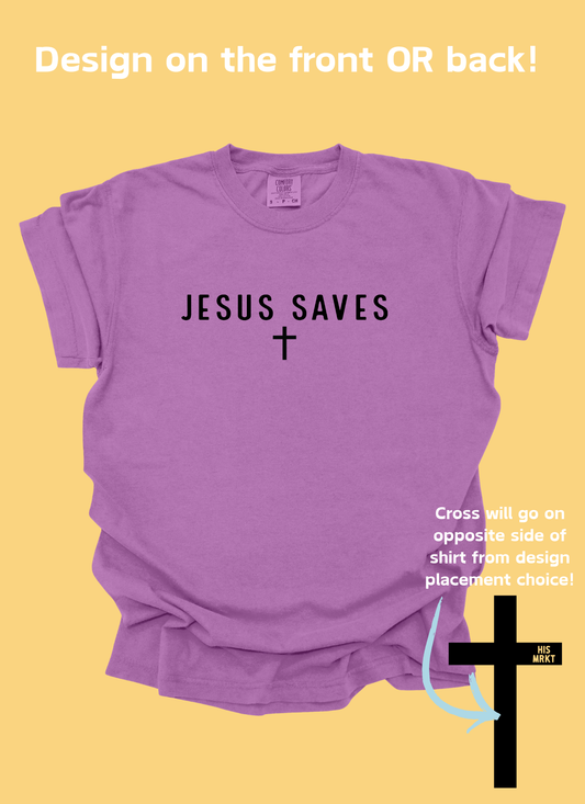 JESUS SAVES - TSHIRT BAR DESIGN