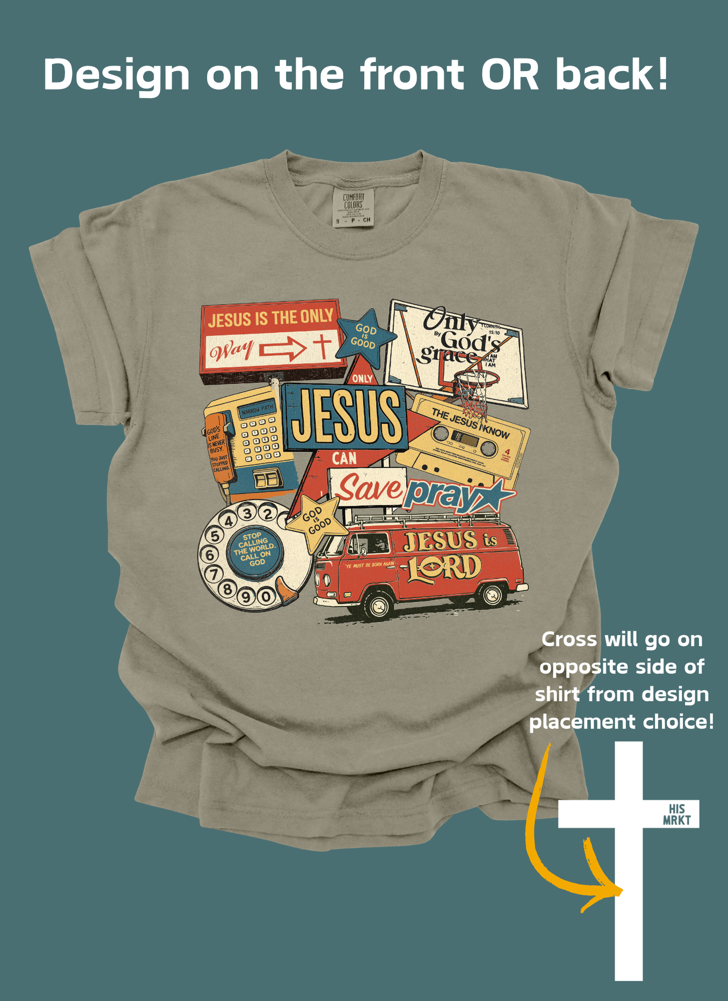 JESUS COLLAGE - TSHIRT BAR DESIGN