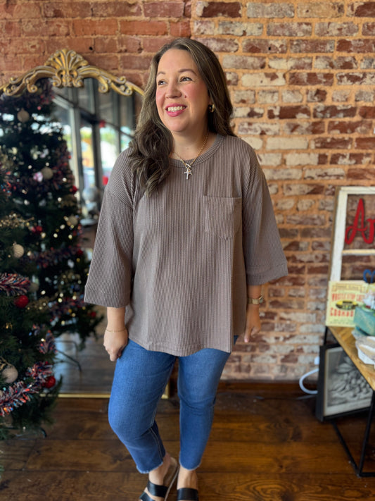 Rebecca Ribbed Knit Top