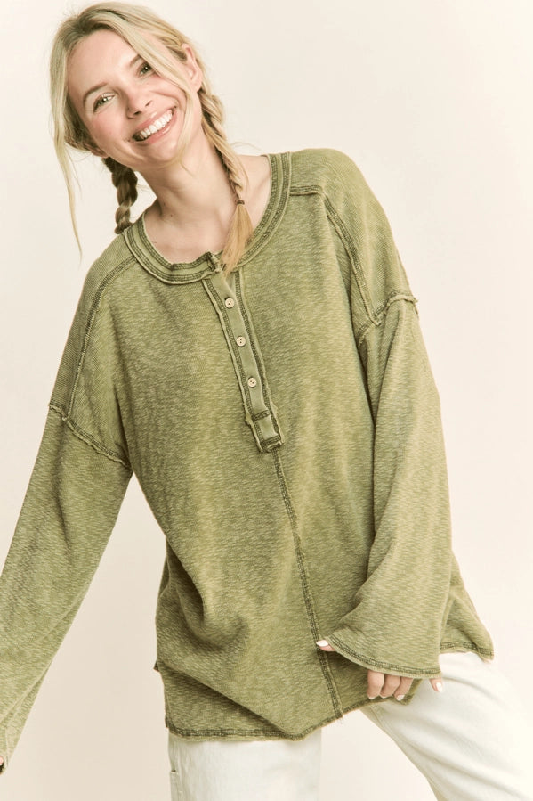 Mineral Wash LngSlv - Stitched Shirt