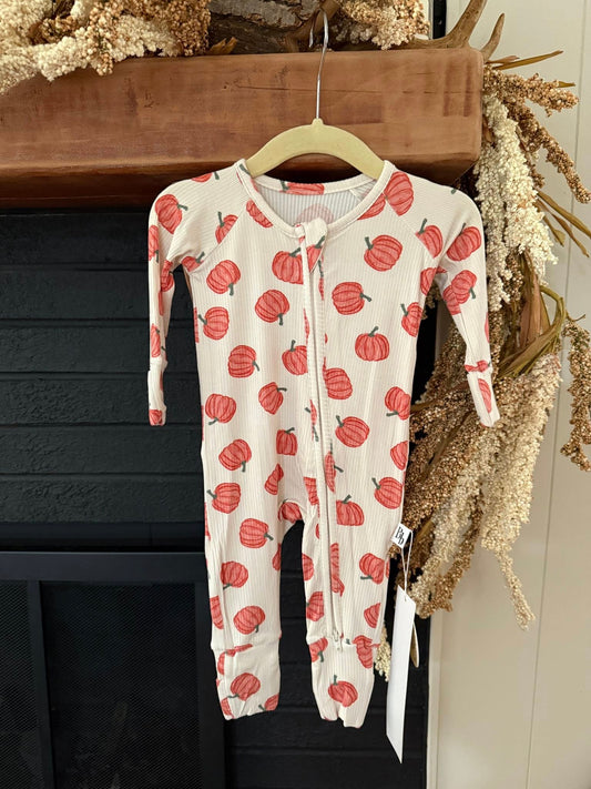 Lil' Pumpkin Collection - *NEW RIBBED* Bamboo Jammie’s