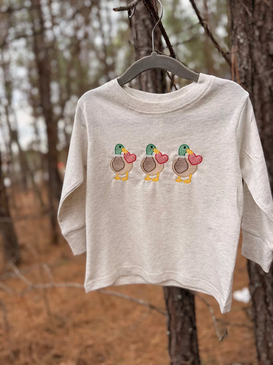 Duck, Duck Love Long Sleeve - YOUTH