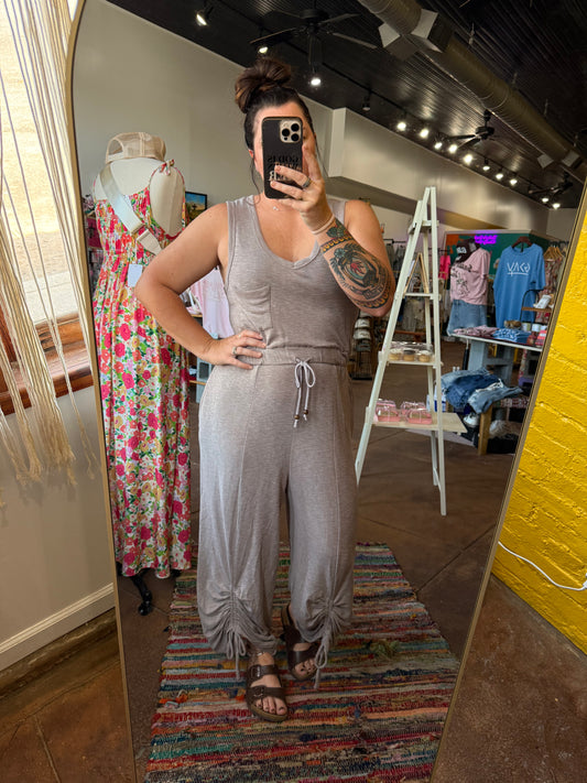TBN Dark Taupe Jumpsuit