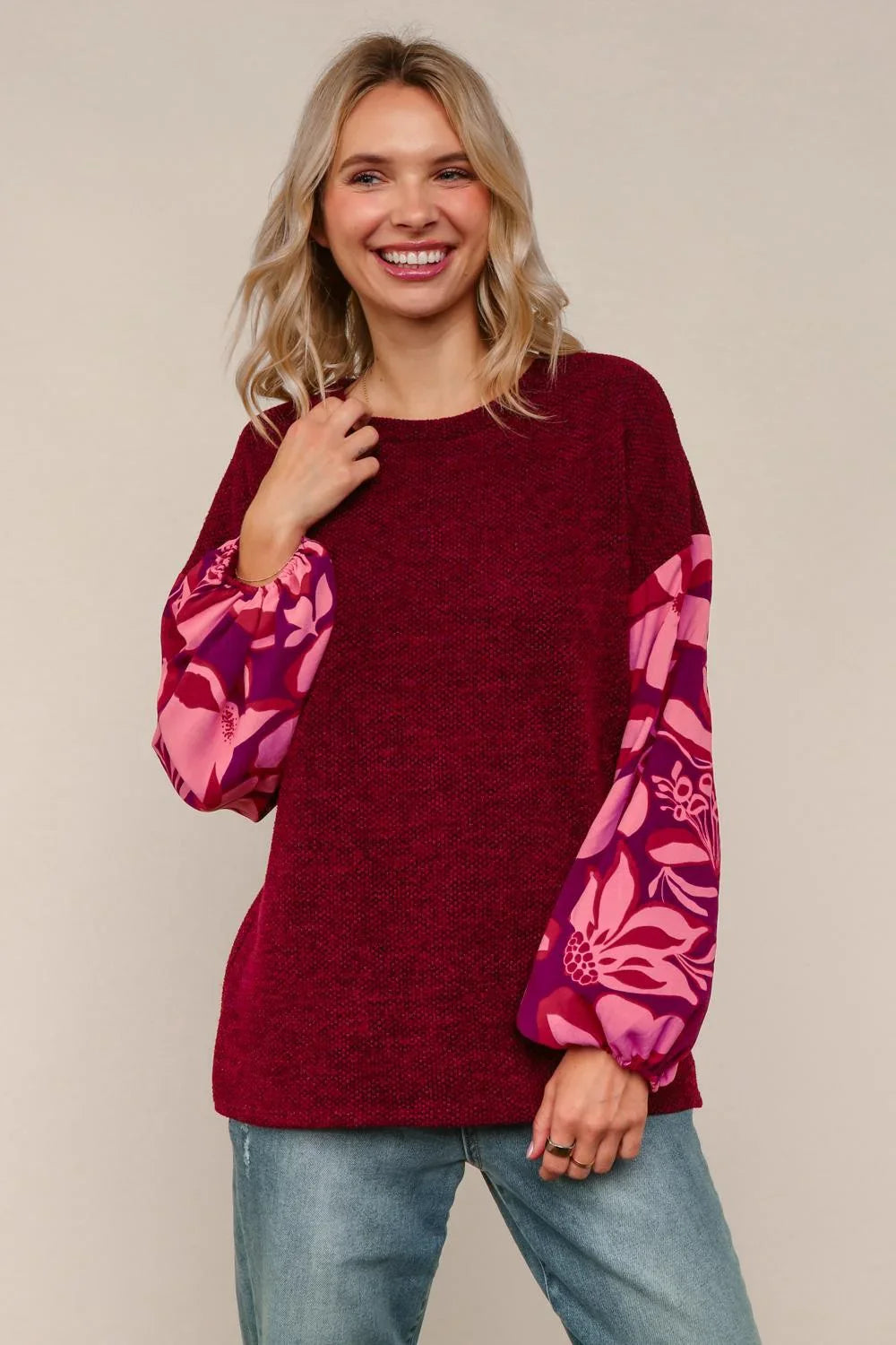 Boldly Blooming Top