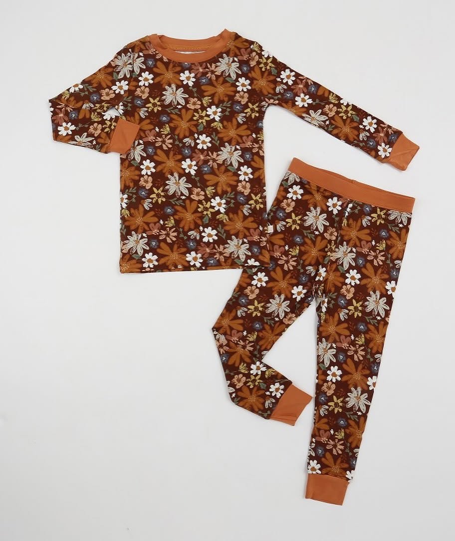 Meadows & Mocha Bamboo Pajamas