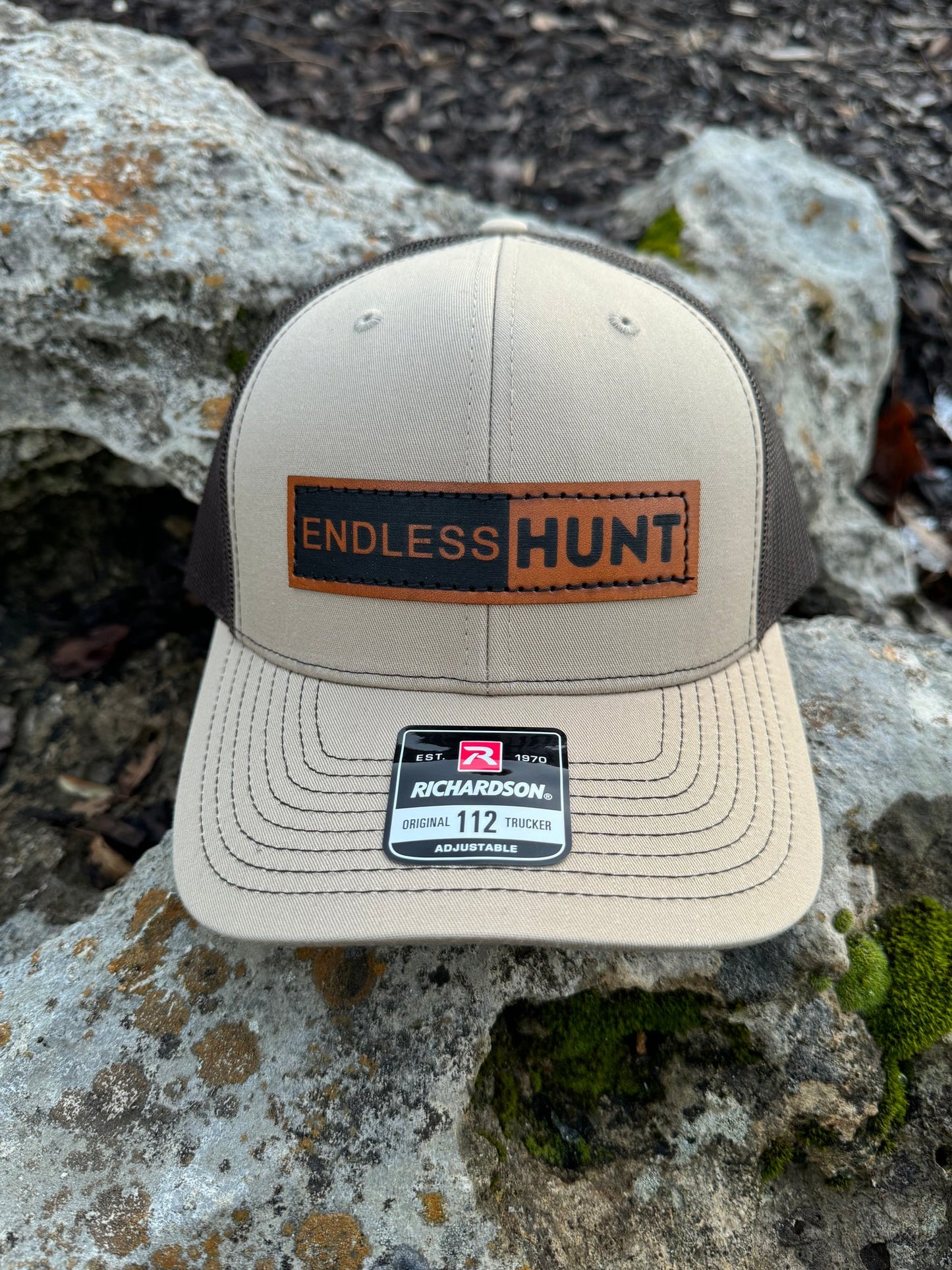 Endless Hunt Leather Patch Logo Hat