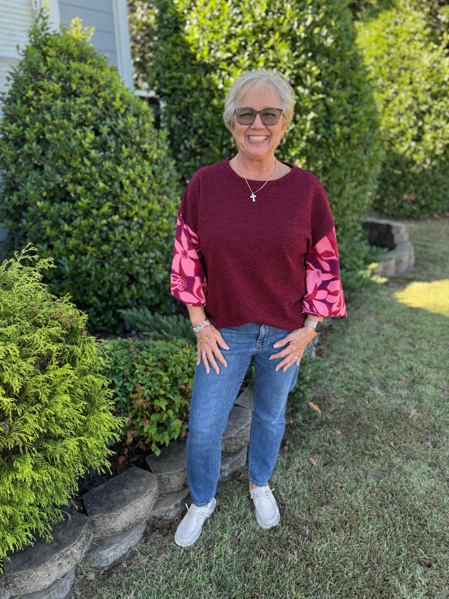Boldly Blooming Top