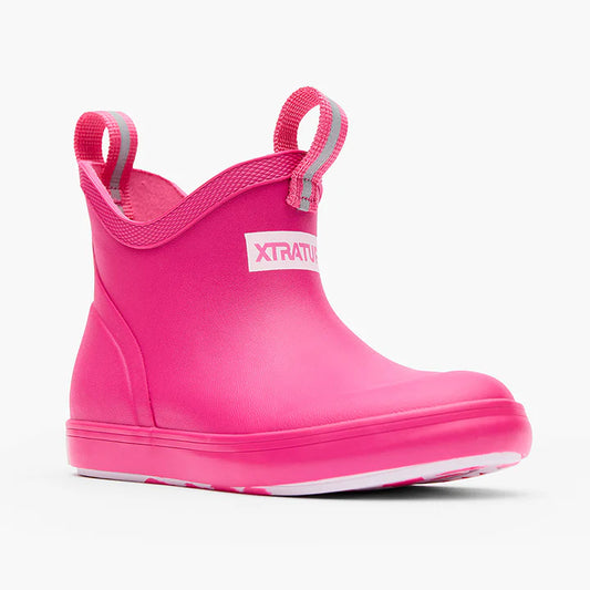 XtraTuf Hot Pink Ankle Deck - YOUTH
