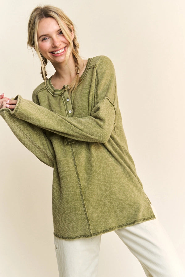 Mineral Wash LngSlv - Stitched Shirt