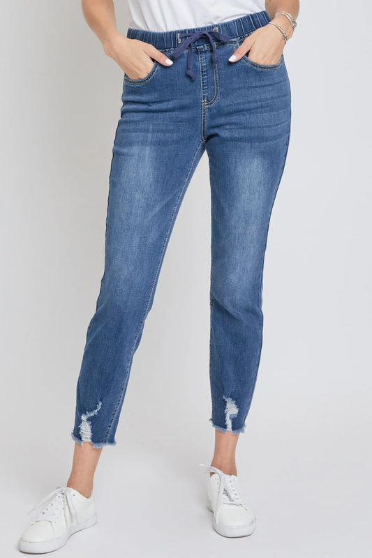 Missy Medium Wash High Rise Joggers