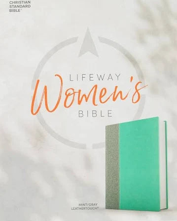 Lifeway Women’s Bible CSB mint/gray leathertouch